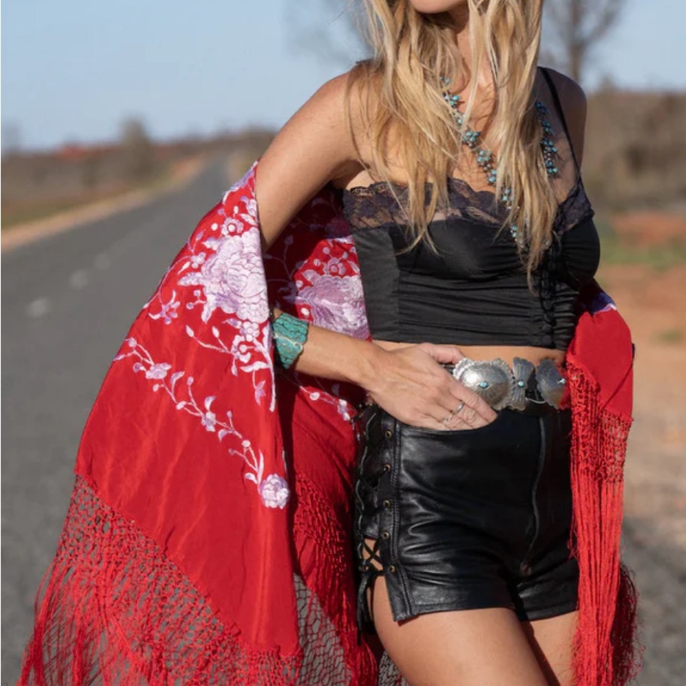 Chasing Unicorns Heaven Can Wait Leather Shorts